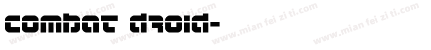 Combat Droid字体转换